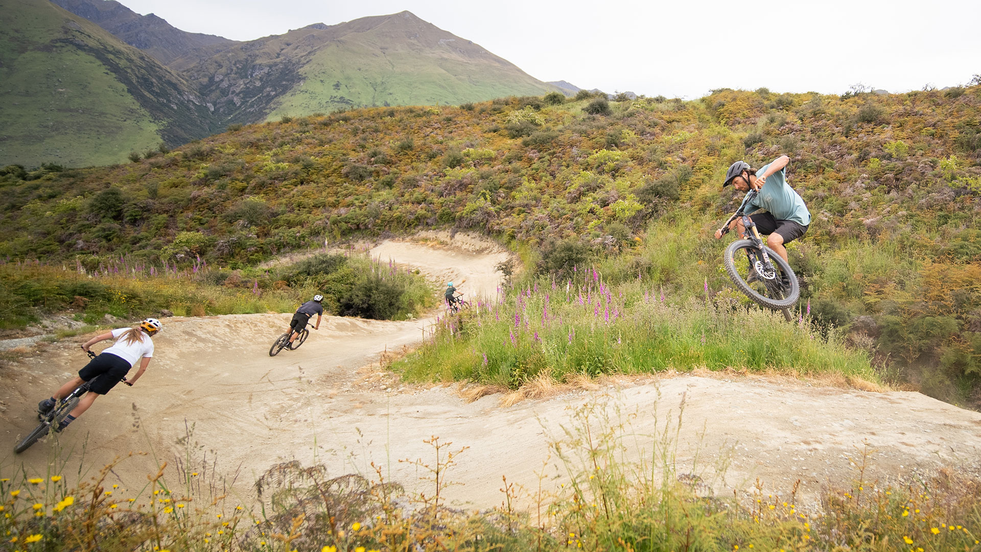A group of riders at Bike Glendhu