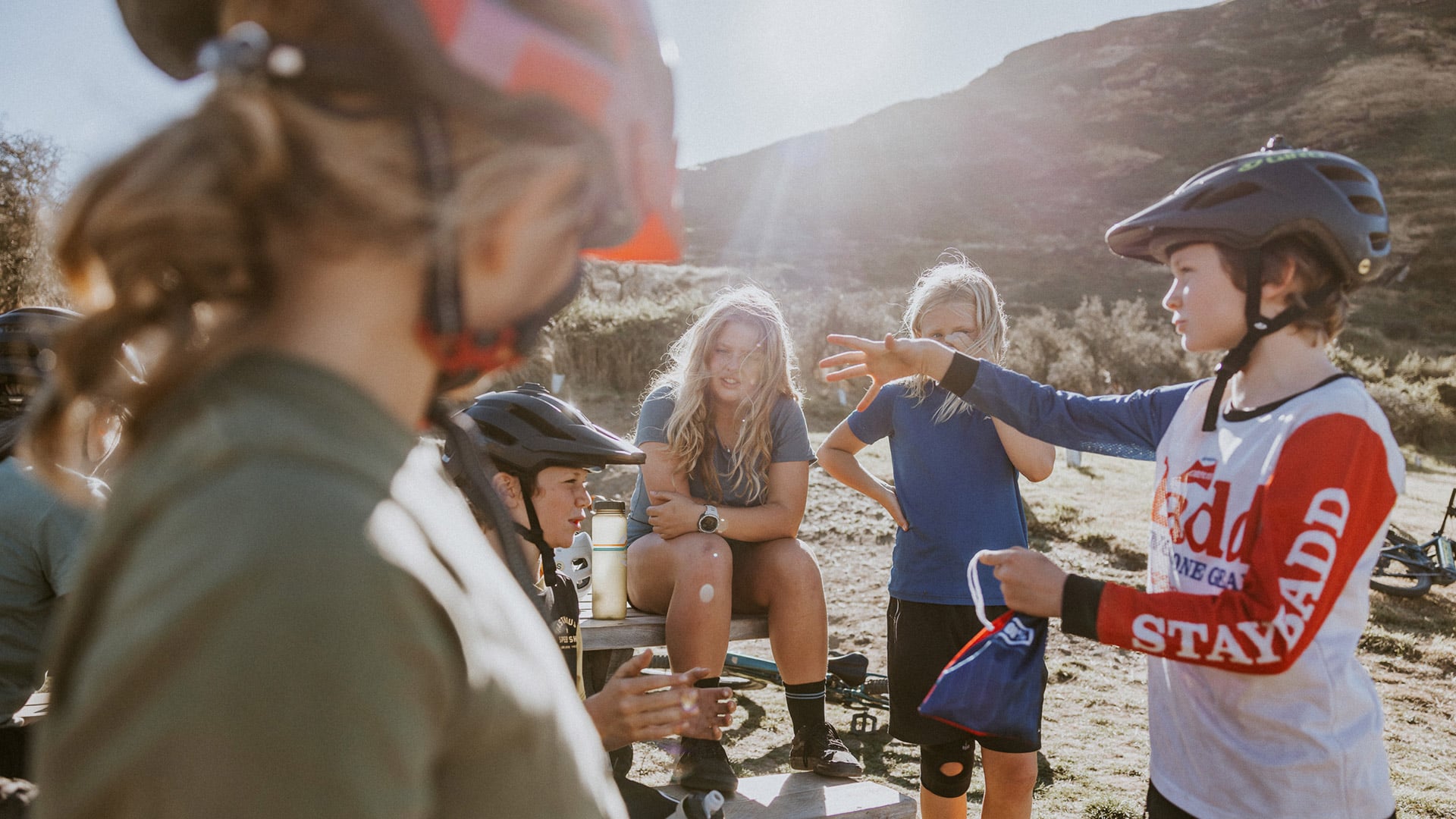 Kids riding MTB trails at Bike Glendhu, located in Wanaka, NZ